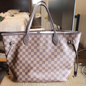 AUTHENTIC Louis Vuitton Neverfull MM Damier Ebene